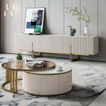 "Grovyn 86.6" TV Stand & Nesting Coffee Table Set"