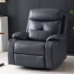 "Electric Reclining Chair with Massage, Swivel Gliding Base, Plug-In, Power Activation Button, and USB Port"