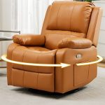 "Ergonomic Recliner with Massage, Plug-In, and Built-in USB Port, Black, Rocker"