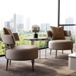 "Living Room Upholstered Chair Nordic Faux Leather 26.8" Wide Armless Chair - 2 Piece Set Gary/Yellow"