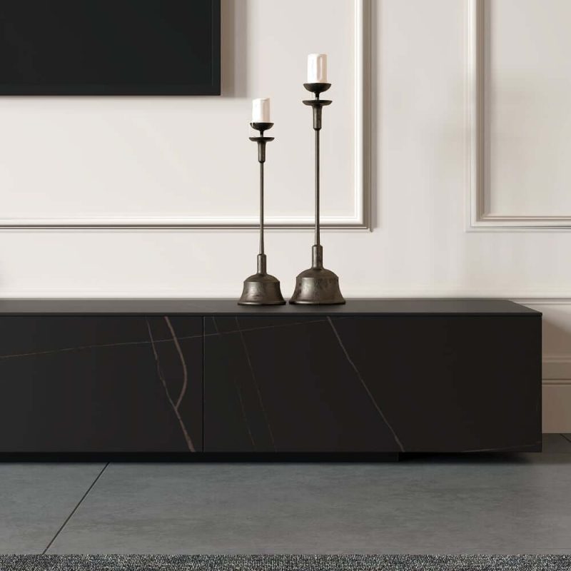 "87" Sintered Stone TV Stand with 4 Drawers"