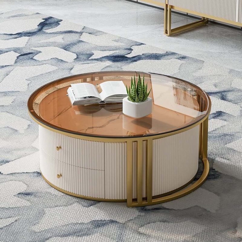 "Grovyn 86.6" TV Stand & Nesting Coffee Table Set"