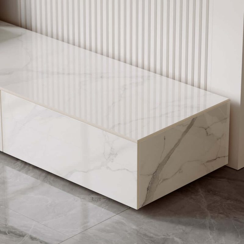 "87" Sintered Stone TV Stand with 4 Drawers"