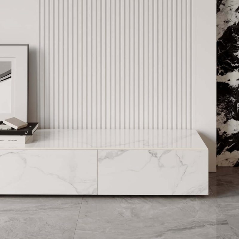 "79" Sintered Stone TV Stand with 4 Drawers"