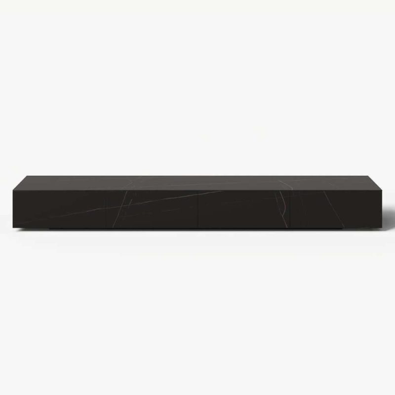 "87" Sintered Stone TV Stand with 4 Drawers"