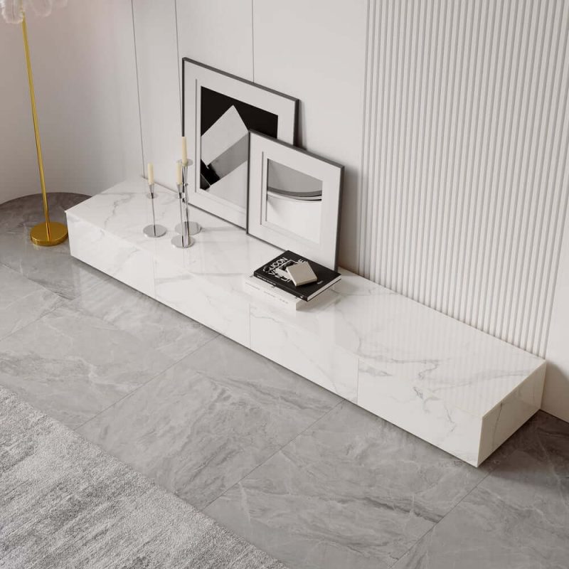 "79" Sintered Stone TV Stand with 4 Drawers"