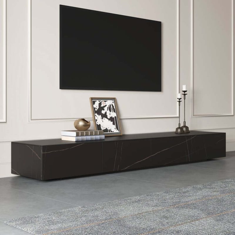 "79" Sintered Stone TV Stand with 4 Drawers"