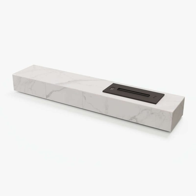"87" Sintered Stone Electric Fireplace Humidifier TV Stand"