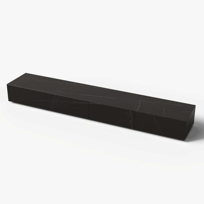 "87" Sintered Stone TV Stand with 4 Drawers"
