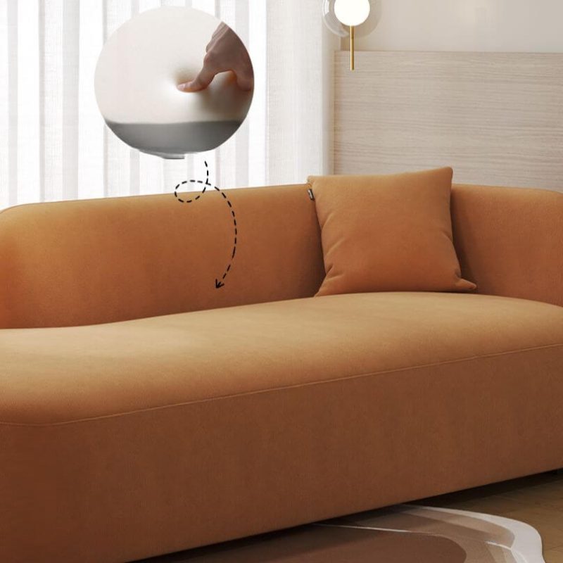 "Art Deco Left-hand Piece Chaise Armchair with Scratch-proofed Flannel, Pillow, Left-Arm Chaise, Upholstered, Dark/ Light Grey"
