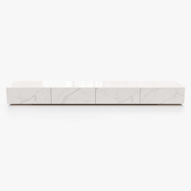 "87" Sintered Stone TV Stand with 4 Drawers"