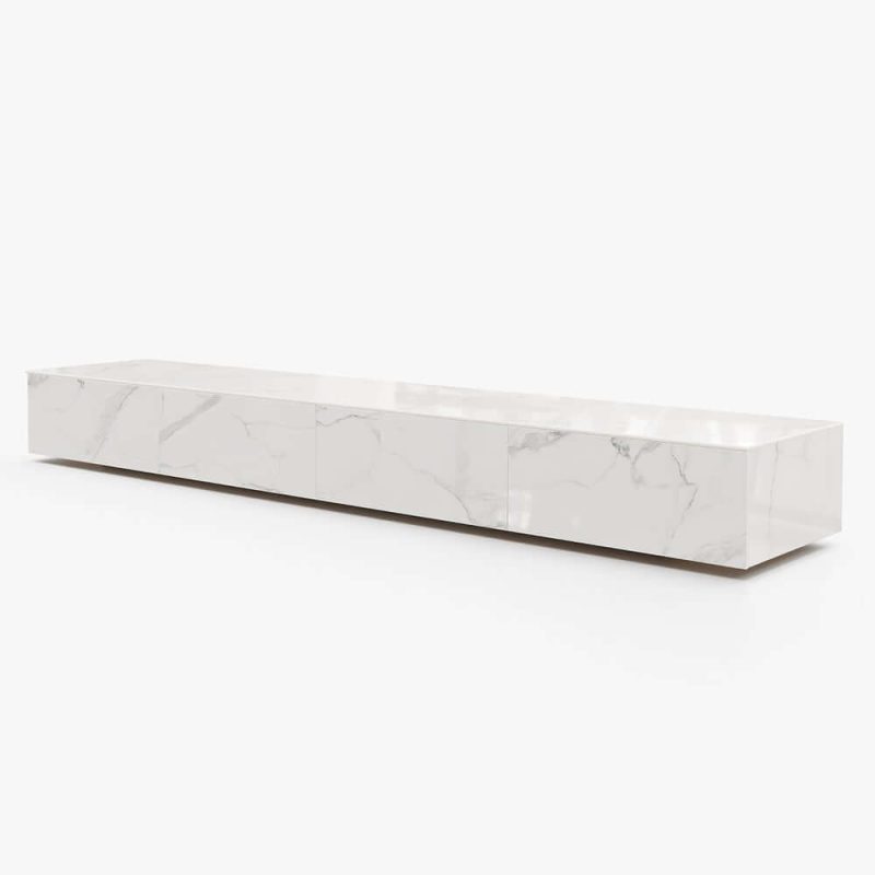 "79" Sintered Stone TV Stand with 4 Drawers"