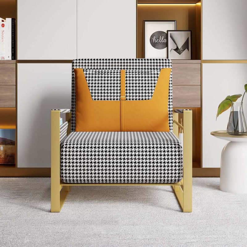 "77" Twin Linen Convertible Sleeper Sofa Bed Chair"