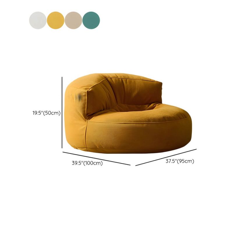 "Dimension of Water Resistant Fabric Bean Bag Chair with Pre-Filled Abrasion Resistance - Dark Green Bean Bag Chair"