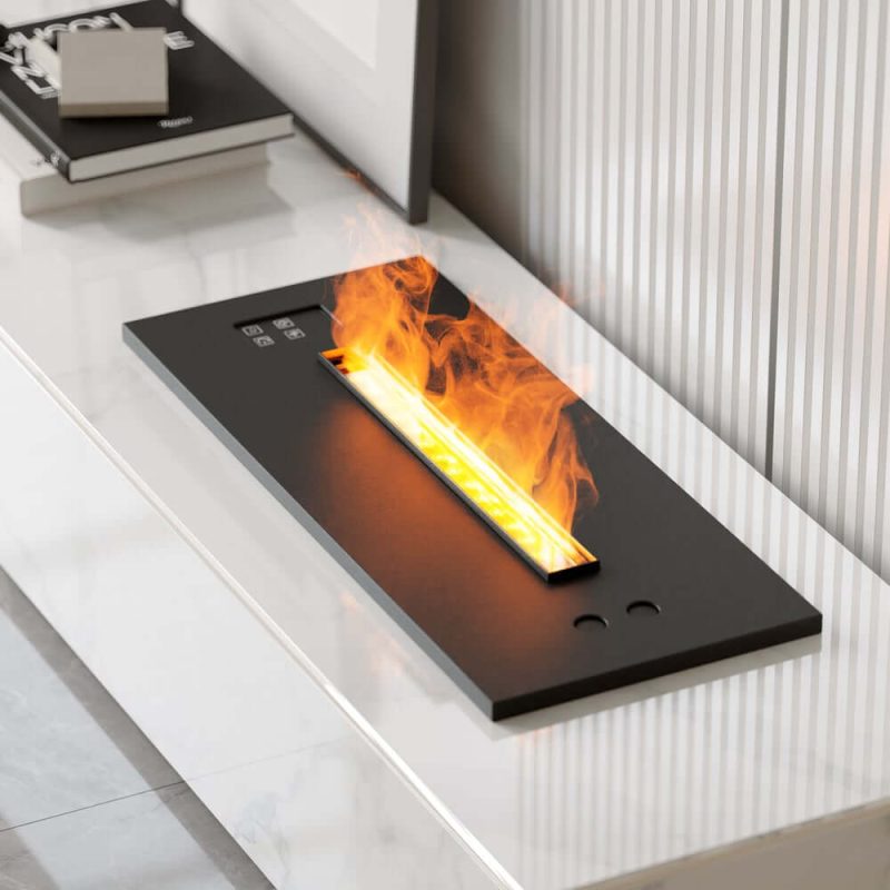 "87" Sintered Stone Electric Fireplace Humidifier TV Stand"