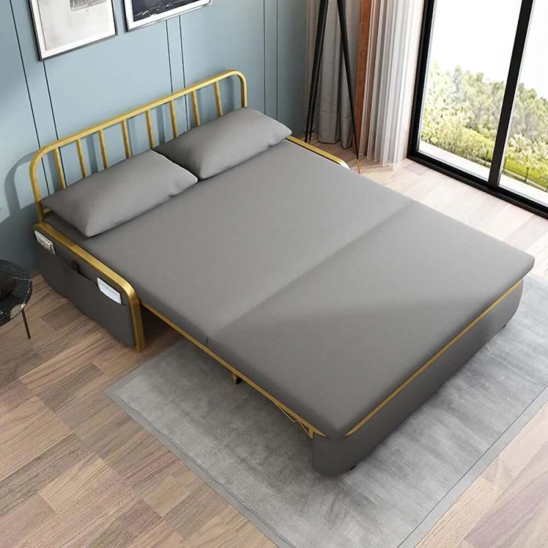 "71" Queen 2-Seater Leath-aire Sleeper Sofa"