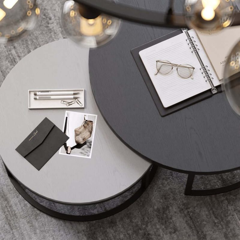 "Fero Extendable TV Stand & Nesting Coffee Table Set"