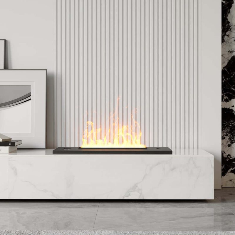 "87" Sintered Stone Electric Fireplace Humidifier TV Stand"