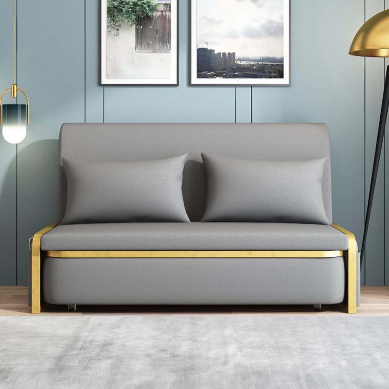 "71" Queen 2-Seater Leath-aire Sleeper Sofa"