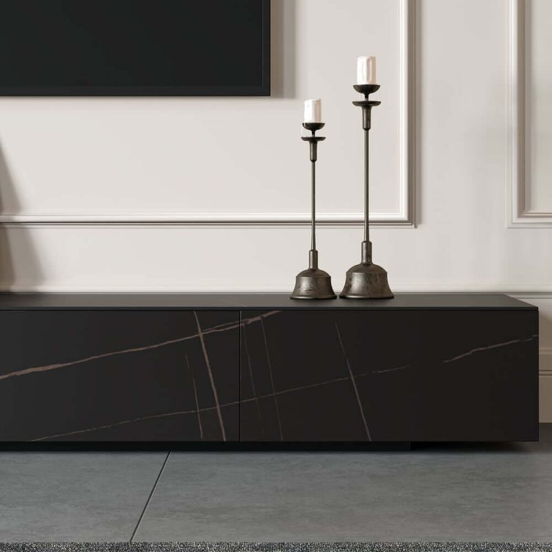 "79" Sintered Stone TV Stand with 4 Drawers"