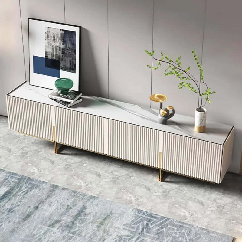 "Grovyn 86.6" TV Stand & Nesting Coffee Table Set"