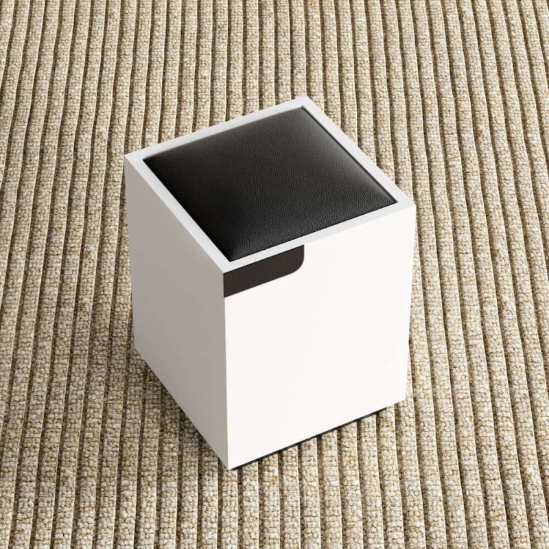 "Modern White Lift Top Marble Coffee Table with Drawers & Storage Multifunction Table"
