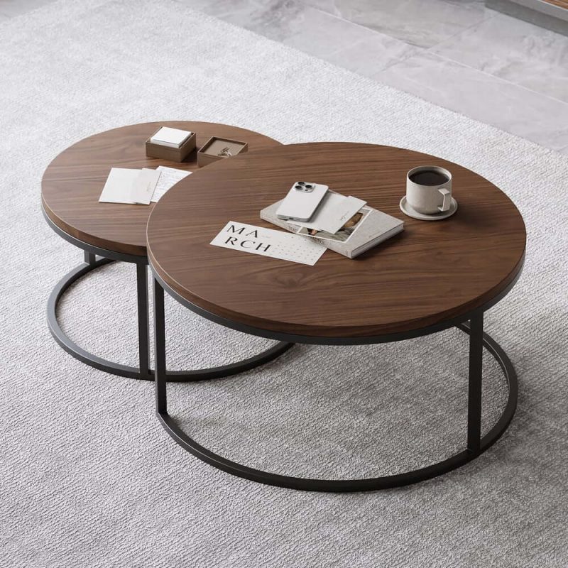 "Fero Extendable TV Stand & Nesting Coffee Table Set"