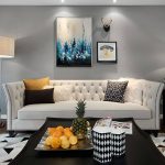 "Armrest Chalk Standard Sofa for Parlor, Velvet, 67"L x 33.5"W x 31.5"H"