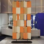 "Cerulean Minimalist Temporary Wall Panels with Alloy Frame, Single Panel, Opaque, and Self-supporting, 55"L x 72"H"