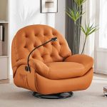 "Home Use Scratch Resistant Padded Plug-In, Usb Included, Orange, Manual Sitting and Lying Down, Rotatable"