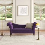 "Simplistic Reclining Magenta Solid Color Living Room Chaise Lounge Chair with Rolled Arm & Foam Fill, Dual-Sided Arm Chaise, 79"L x 33"W x 33"H"