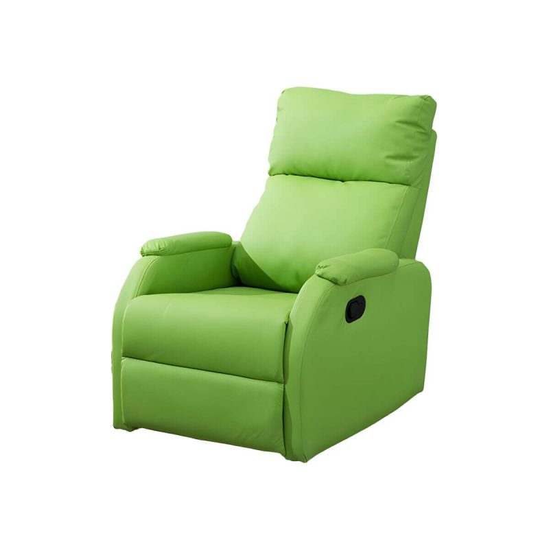 "Elegant Ergonomic Recliner Chair with Locking Back Angle Adjustment and Optional Lumbar Support - Claret"