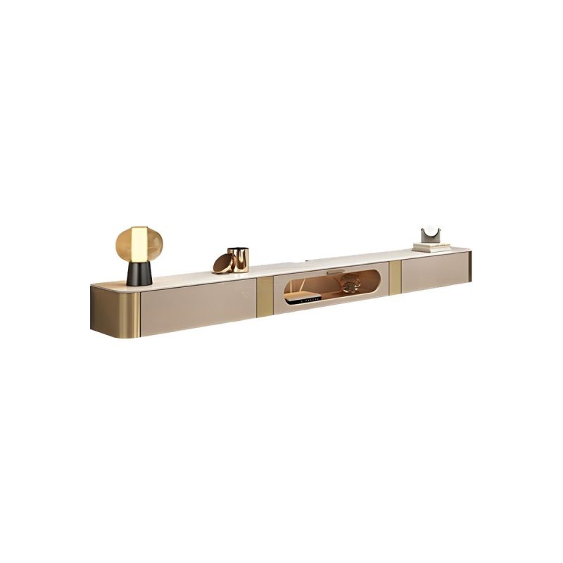 "Luxury Enclosed Storage TV Console Home Rectangle Sintered Stone TV Cabinet - 200 x 30 x 24 cm"