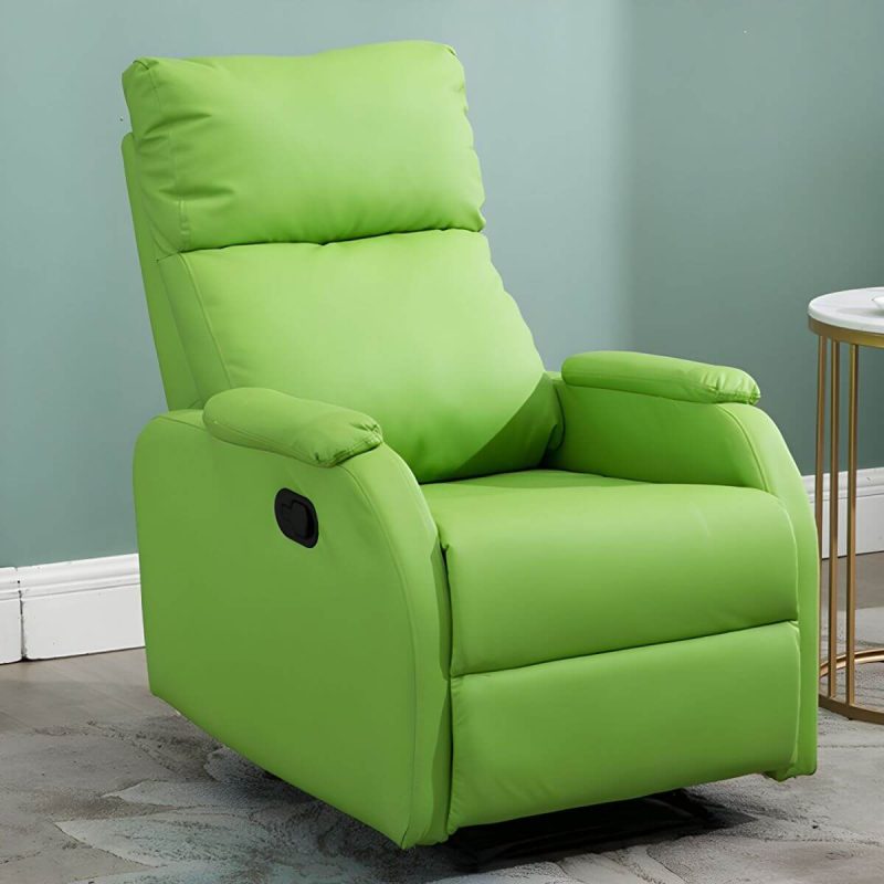 "Elegant Ergonomic Recliner Chair with Locking Back Angle Adjustment and Optional Lumbar Support - Claret"
