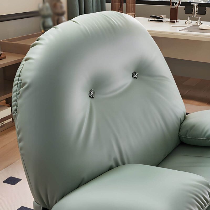 "Faux Leather Standard Recliner Power-Push Botton Massage Recliners with Storage - Red Fixed Rocker"