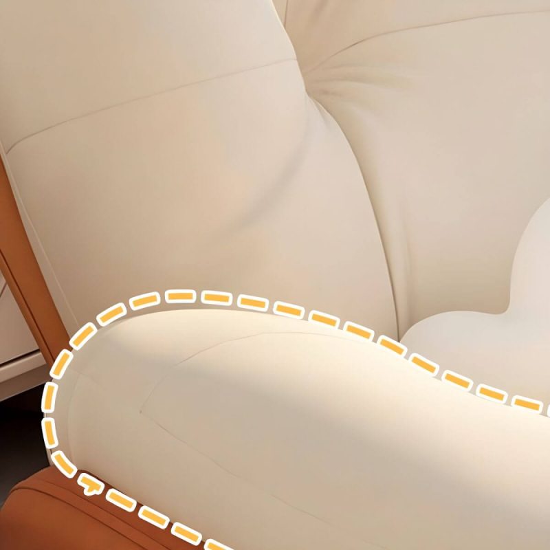 "Stylish Modern Upholstered Rocking Chair with Natural Wood Legs, Tufted Upholstered and Spindle Back - Rocking Chair Beige/ Blue"
