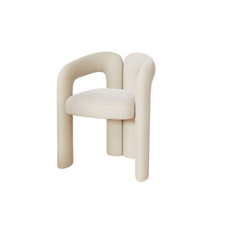 "Vanity Bench Metal Raised Back White Solid Color Modern Set of 2 - 1 Piece Off-White"