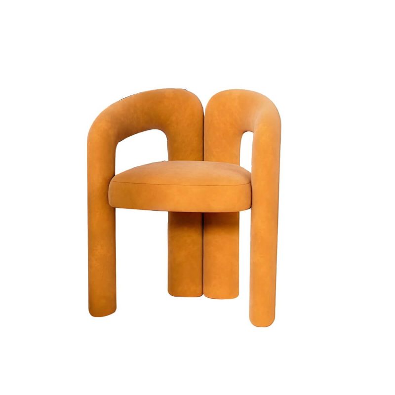 "Vanity Bench Metal Raised Back White Solid Color Modern Set of 2 - 1 Piece Yellow-Brown"