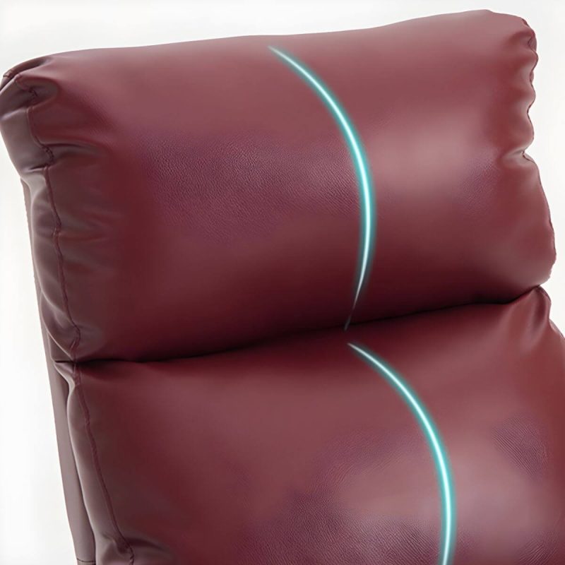 "Elegant Ergonomic Recliner Chair with Locking Back Angle Adjustment and Optional Lumbar Support - Green"