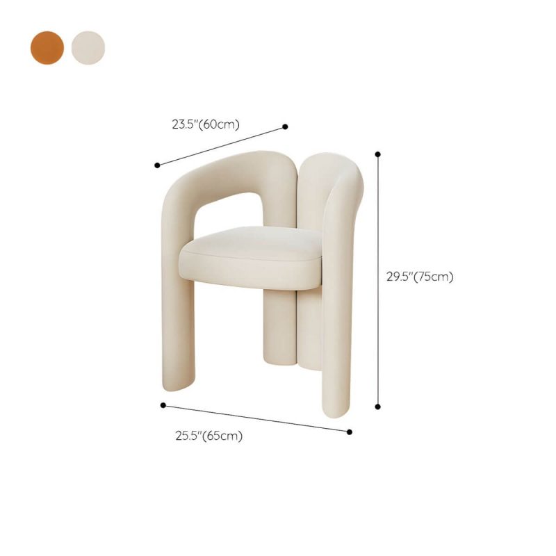 "Dimension of Vanity Bench Metal Raised Back White Solid Color Modern Set of 2 - 1 Piece Off-White"