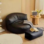 "Old School Cloud Floor Beanbag Chair Environmentally Friendly, Red Brown, Bean Bag Chair"