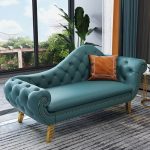 "Glam Magenta Upholstered Lounge Chaise for Bedroom, Left-Arm Chaise"